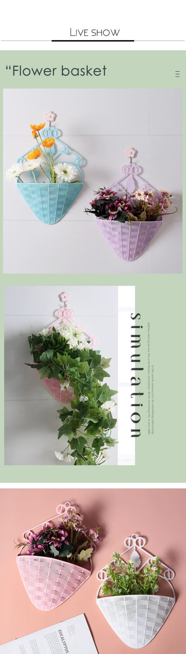 Plastic Flower Wall Vase Hangers – Decorative Wall Pieces (KSh 500 Each) - Image 4