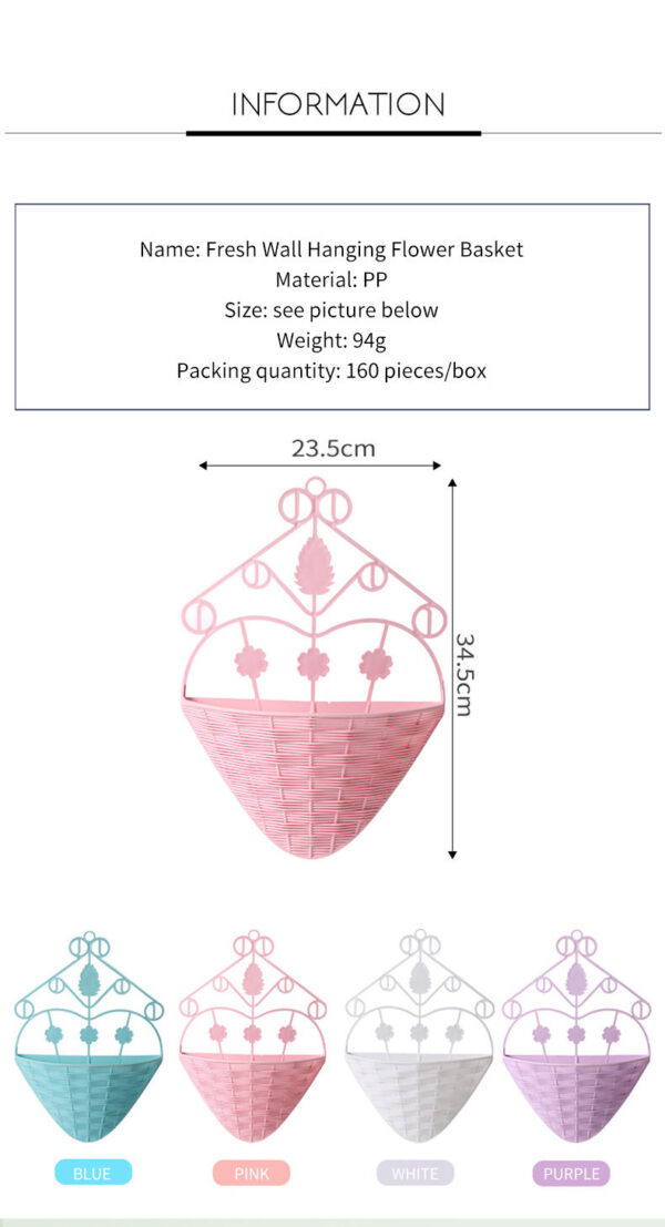 Plastic Flower Wall Vase Hangers – Decorative Wall Pieces (KSh 500 Each) - Image 5