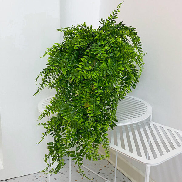 artificial hanging ferns
