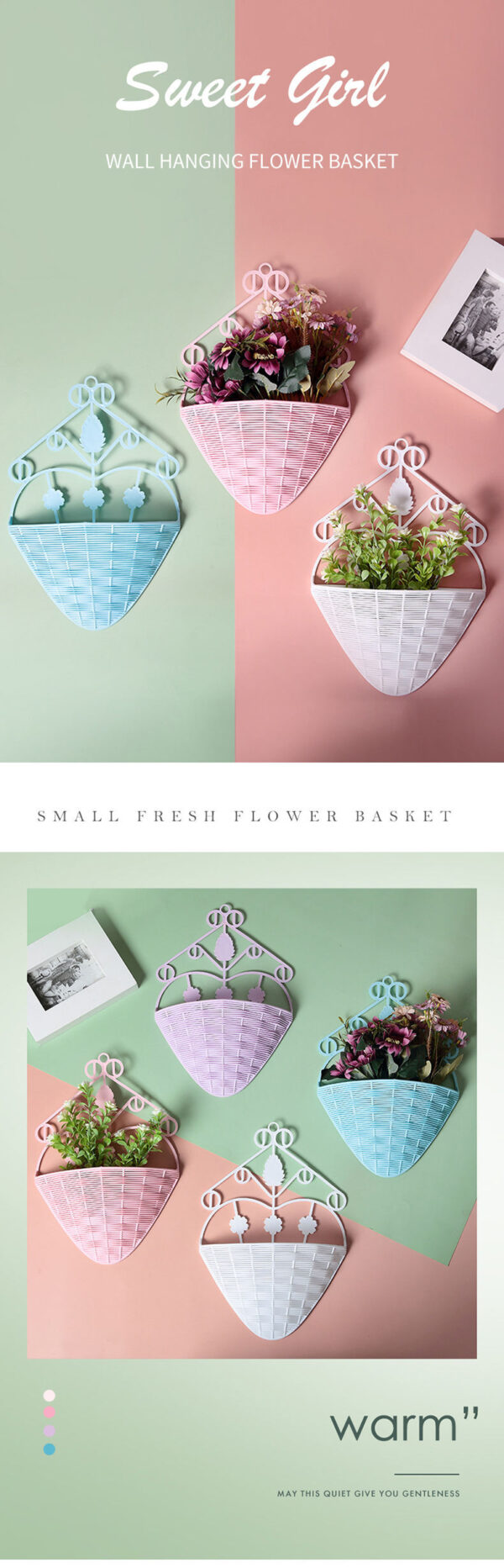 Plastic Flower Wall Vase Hangers – Decorative Wall Pieces (KSh 500 Each) - Image 7