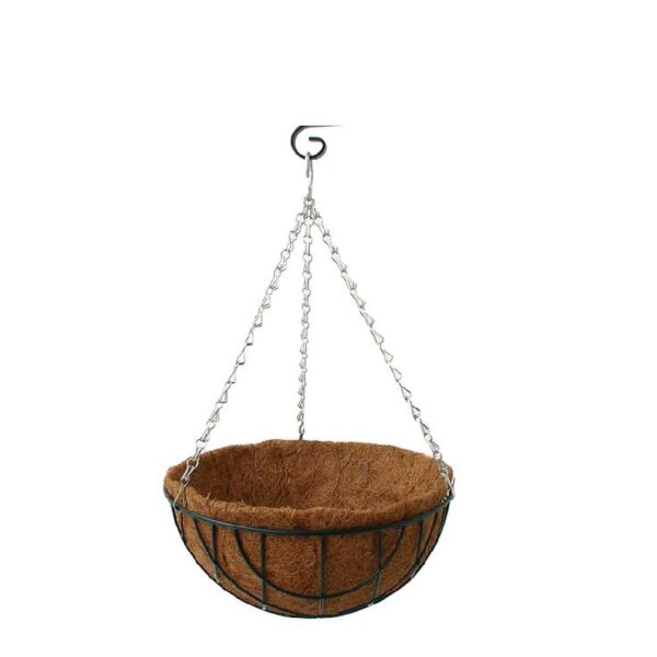 Hanging Metal Plant Baskets with Coco Liners – Decorative Chain Planters for Indoor & Outdoor Use - Image 4