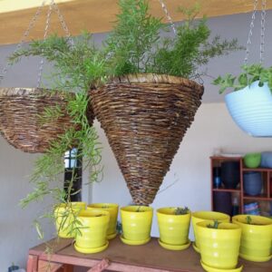 Rattan Hanging baskets made of banana fibres Rattan Hanging baskets made of banana fibres