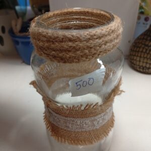 Mason Jar Glass Vase – Screw Thread Design | KSh 500