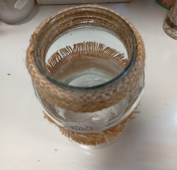 Mason Jar Glass Vase – Screw Thread Design | KSh 500 - Image 3