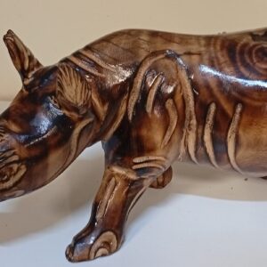 Handcrafted Black Rhinoceros – Unique Artisan Sculpture for Only KSh 1000