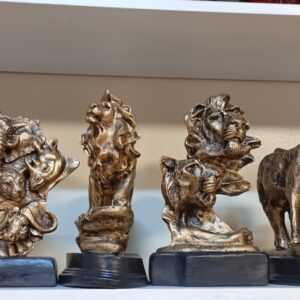 Handcrafted Kenyan Bronze-Colored Animal Sculptures – KSh 2,500