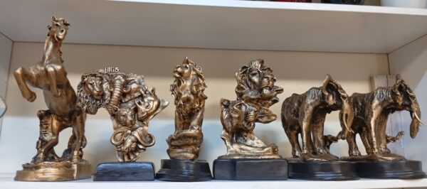 Handcrafted Kenyan Bronze-Colored Animal Sculptures – KSh 2,500