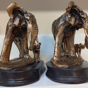 Elegant Bronze Elephant Bookends – Pair (KSh @2,500)