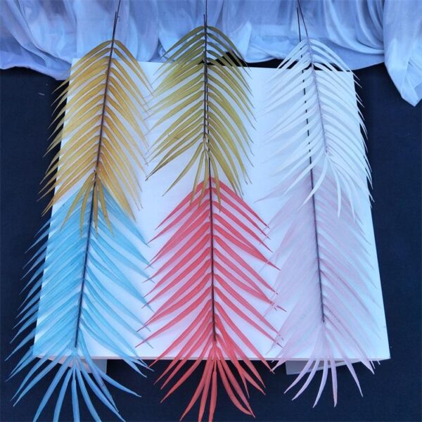 Real Touch Artificial Leaves – Colorful Iron Leaf Edition for Bold, Lasting Décor - Image 3