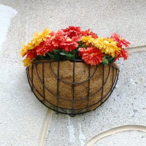 SEMI Coco Liners for Hanging Baskets – Natural Coconut Fiber Liners for Planters & Pots