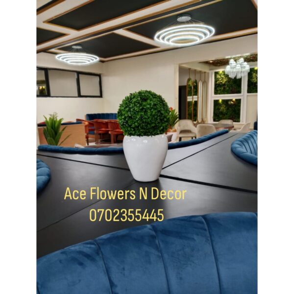 Compact Fiberglass Pot – Perfect for Small Plants & Artificial Flowers - Image 6