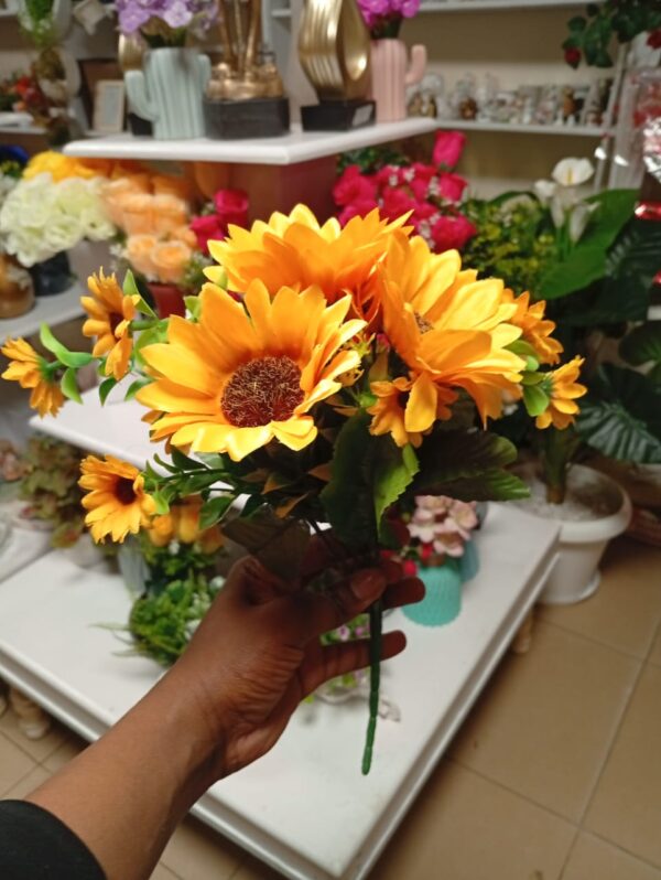 Faux Sunflower Bunch for Table Vases