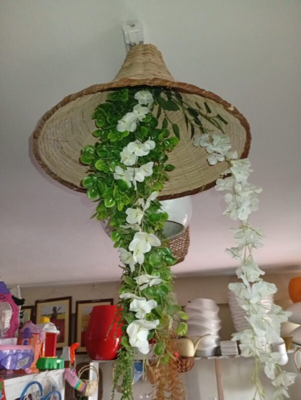 Cone Hanging Rattan Lampshades (Cone) for Artificial Plants – Customised to Your Style & Budget - Image 8