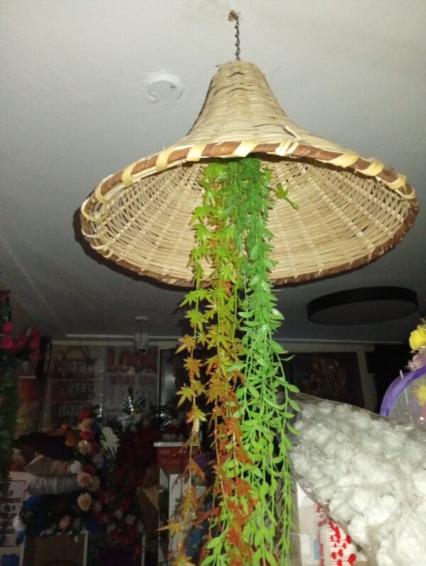 Cone Hanging Rattan Lampshades (Cone) for Artificial Plants – Customised to Your Style & Budget - Image 6