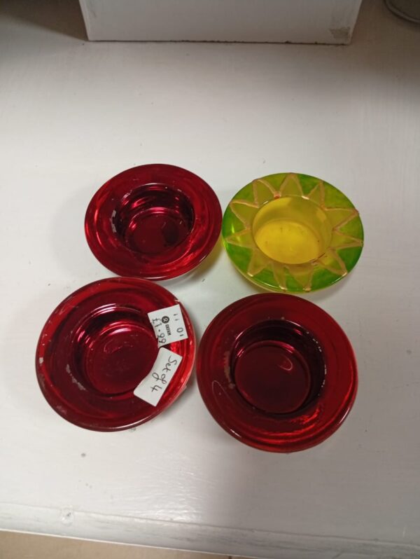 Four Ex-UK Tealight Candle Holders – Stylish & Affordable