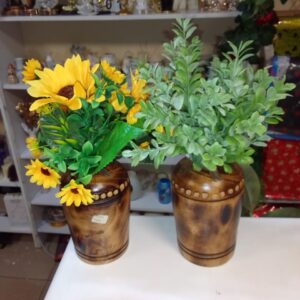 Rustic Wooden Tabletop Vase