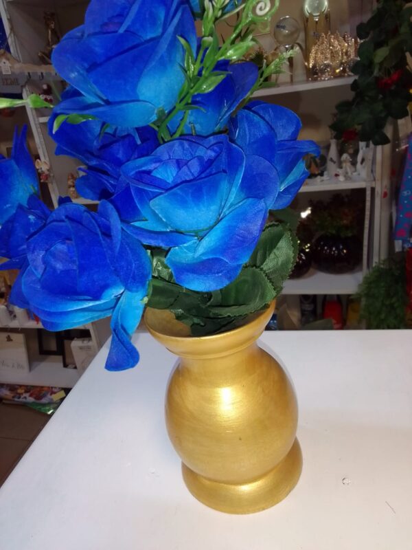 Gold Wooden Vases – Elegant Tabletop Décor - Image 3