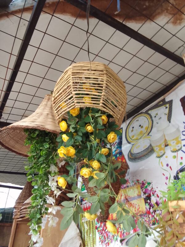 Round Hanging Rattan Lampshades for Artificial Plants – Customised to Your Style & Budget - Image 4