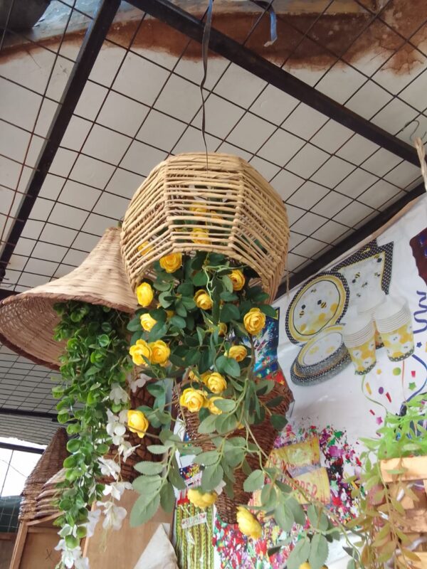 Round Hanging Rattan Lampshades for Artificial Plants – Customised to Your Style & Budget - Image 3