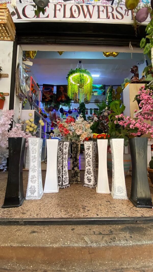 Long Wooden Vase – Elegant, Handcrafted Decor (KSh 1000) - Image 3