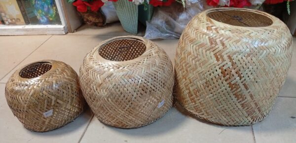 Round Multi-Purpose Woven Charm – Lampshade or Planter Holder! - Image 4