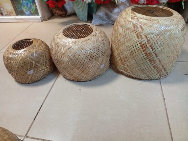 Round Multi-Purpose Woven Charm – Lampshade or Planter Holder! - Image 3