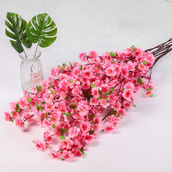 Artificial Peach Blossom Set – Elegant Faux Florals for Timeless Beauty